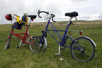 Moulton with child seat