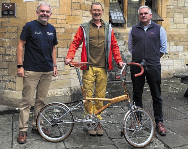 Winner of the Michael Woolf Raffle Bike